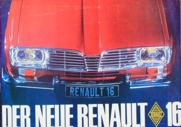 Renault 16 Modelprogram 1968 Carbrochure (2939)